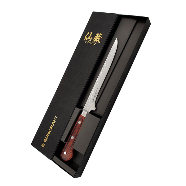 Suncraft Senzo Damascus Allzweck-Ausbeinmesser 16,5cm