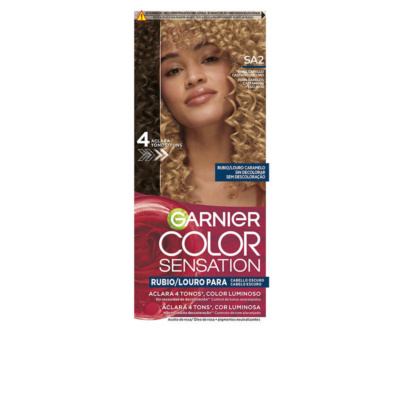 Garnier Color Sensation Luminous Blonde Dye Without Fading For Dark Hair #Louro Caramel 5 U | Vuodevaatteet.fi