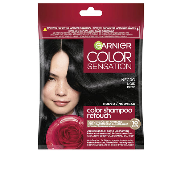Garnier Color sensation sävy sävyllä värishampoo #1.0-musta 1 kpl | Vuodevaatteet.fi