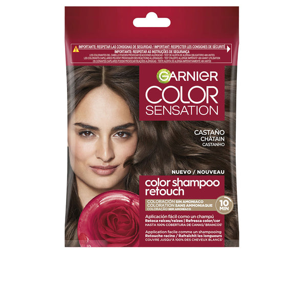 Garnier Color sensation sävy sävyllä värjäävä shampoo #4.0-ruskea 1 kpl | Vuodevaatteet.fi