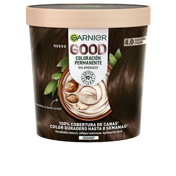 Garnier Good Permanent Color #4.0 Cocoa Brown 217 Ml | Vuodevaatteet.fi