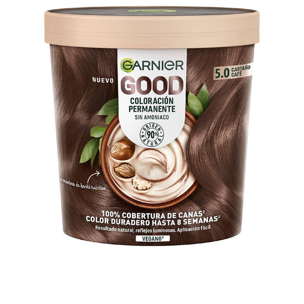 Garnier Good Permanent Color #5.0 Brown Coffee 217 Ml | Vuodevaatteet.fi