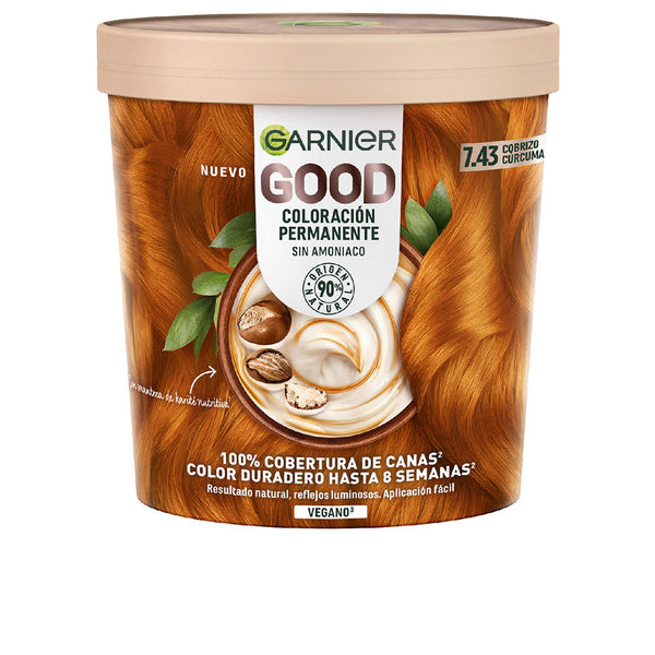 Garnier Good Permanent Color #7.43 Turmeric Copper 217 Ml | Vuodevaatteet.fi