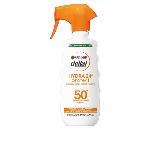 Garnier Hydra 24 protect kasvojen ja vartalon suojaava suihke spf50+ 270 ml | Vuodevaatteet.fi