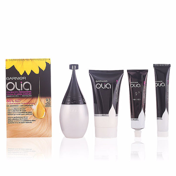 Garnier Olia pysyvä väriaine #9,3 erittäin vaalea kultainen blondi set | Vuodevaatteet.fi
