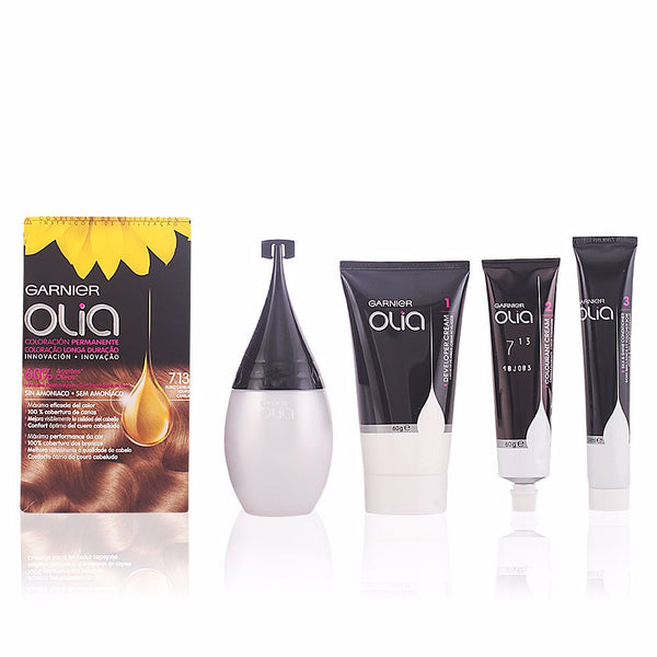 Garnier Olia pysyvä värjäys #7,13 rubio canela set | Vuodevaatteet.fi