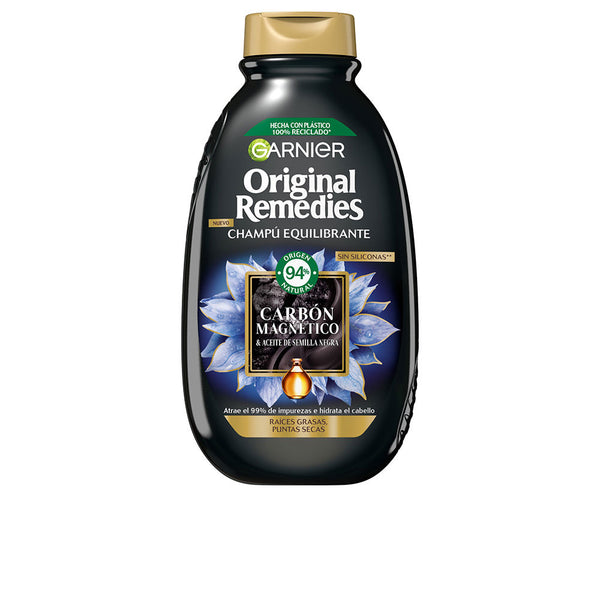Garnier Original remedies magneettinen hiilishampoo 250 ml | Vuodevaatteet.fi