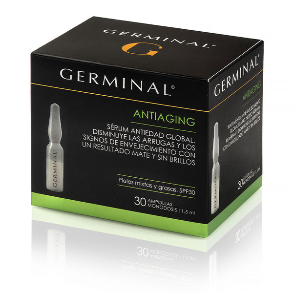 Germinal Acción profunda antiaging sekaiholle ja rasvaiselle iholle ampullit 30 x 1,5 ml | Vuodevaatteet.fi