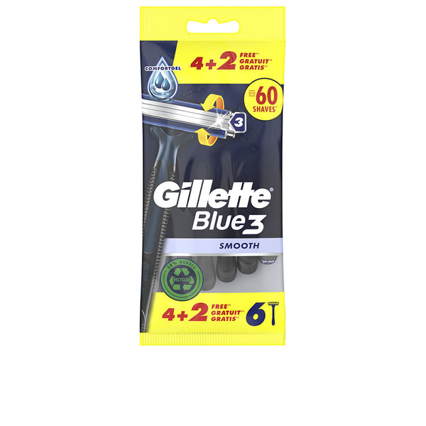 Gillette Blue 3 Disposable Razor Blades 6 Units | Vuodevaatteet.fi