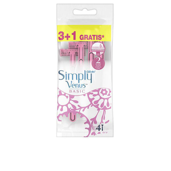 Gillette Venus 2 Simply Basic Disposable Razor 4 Units | Vuodevaatteet.fi