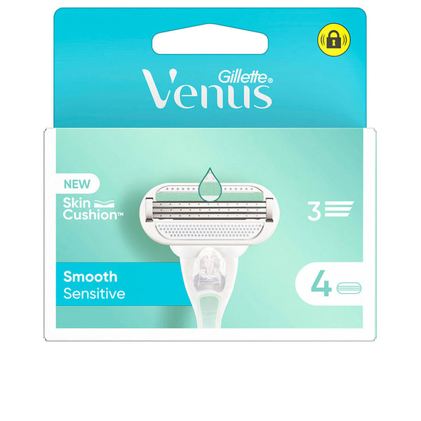 Gillette Venus Smooth Sensitive Charger 4 Refills | Vuodevaatteet.fi