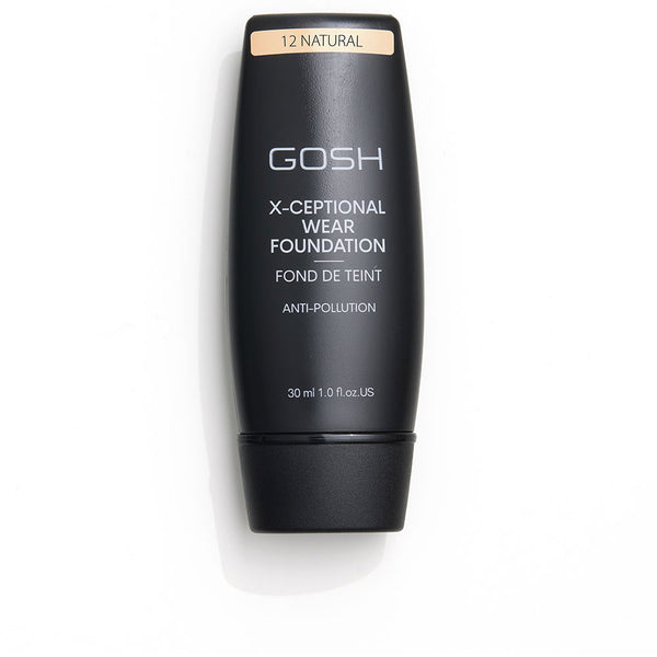 Gosh X-ceptional wear foundation pitkäkestoinen meikki #12-natural 35 ml | Vuodevaatteet.fi