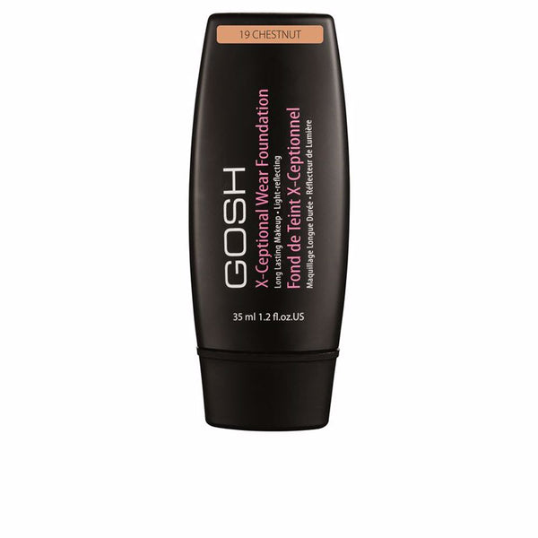 Gosh X-ceptional wear foundation pitkäkestoinen meikki #19-kastanja 35 ml | Vuodevaatteet.fi