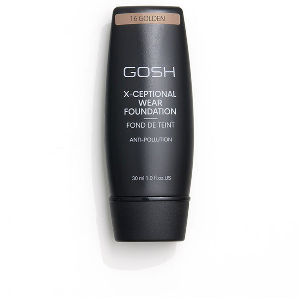 Gosh X-ceptional wear foundation pitkäkestoinen meikkivoide #16-golden 35 ml | Vuodevaatteet.fi