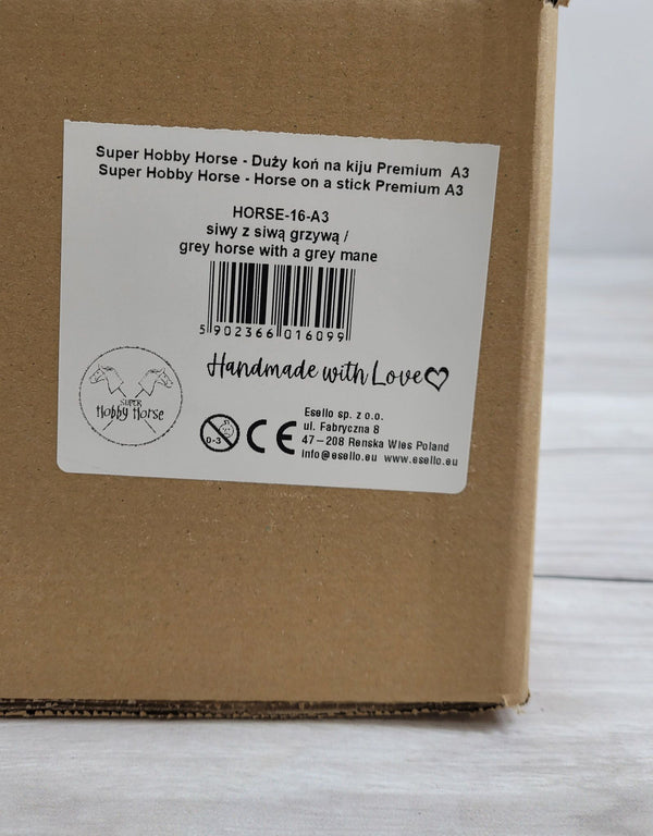 Super Hobby Horse - Super Hobby Horse Premium keppihevonen A3 - harmaa hevonen harmaalla harjalla
