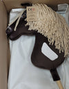 Premium Steckenpferd / Hobby Horse - Western 4 Dunkelbraun A3