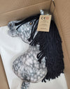 Premium Steckenpferd / Hobby Horse - Dapple Grey mit schwarzem A3