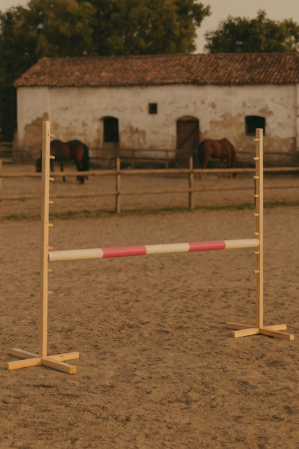 Steckenpferd-Hindernis 120cm - Beam pink
