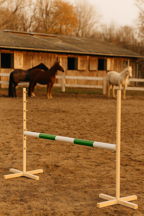 Steckenpferd-Hindernis 120cm - Beam green