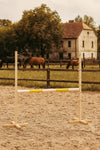 Stangenpferd-Hindernis 120cm - Beam yellow