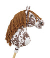 Premium Steckenpferd / Hobby Horse - Brauner Leopard mit braunem A3