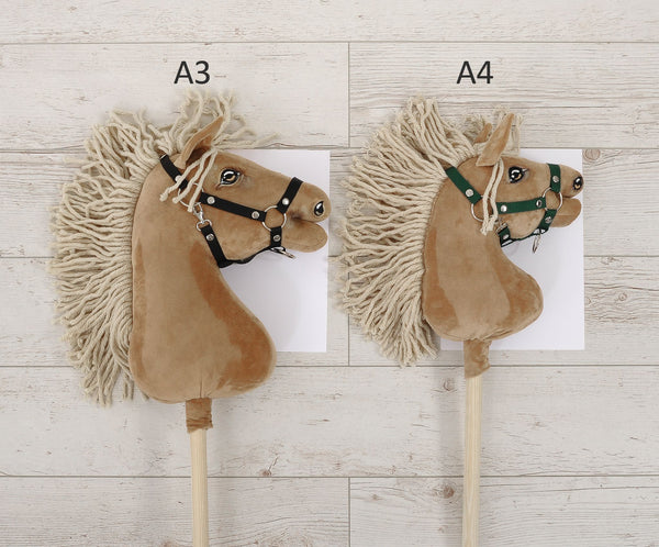 Premium Keppihevonen / Hobby Horse - Brown leopard with white A3