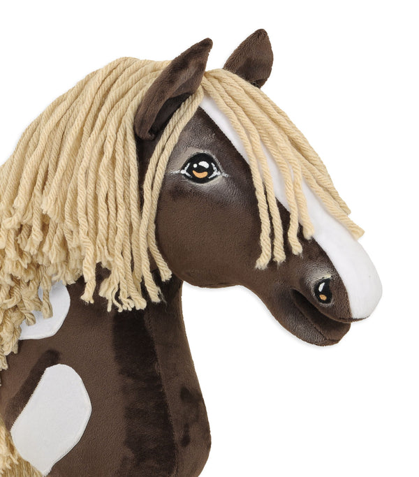 Premium Steckenpferd / Hobby Horse - Western 4 Dunkelbraun A3