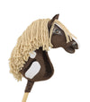 Premium Steckenpferd / Hobby Horse - Western 4 Dunkelbraun A3