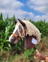 Premium Steckenpferd / Hobby Horse - Western 4 Dunkelbraun A3