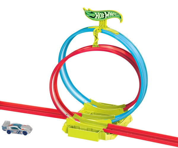 Mix - Hot Wheels Hpc05 Neon Speeders rata-setti - Neoninen hehkuva silmukka