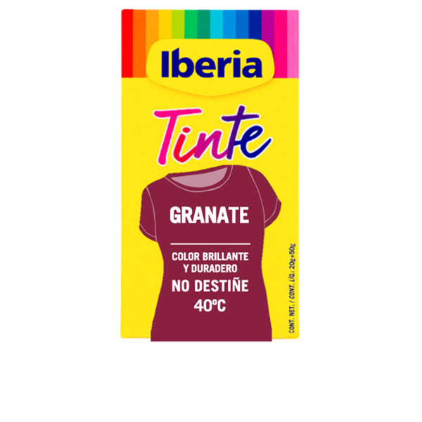 Iberia clothing dye kestävä väri 40º #garnet 70 gr | Vuodevaatteet.fi