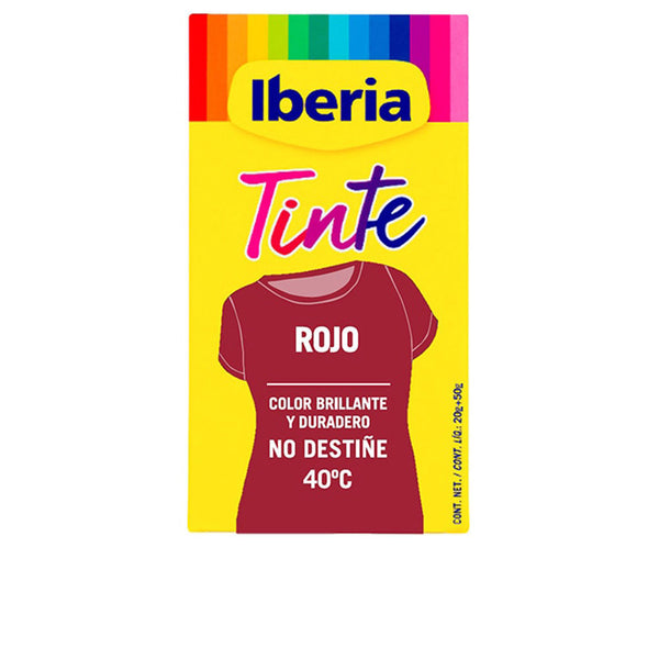 Iberia clothing dye väripysyvä 40º #punainen 70 g | Vuodevaatteet.fi