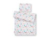 Babydecke und Kissen - Neugeborene - 75x100cm - Blaue Teddybären