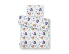 Newborn vuodevaatesetti 2-kpl 75x100cm - navy blue bears