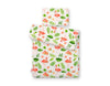 Babydecke und Kissen – Neugeborenes – 75 x 100 cm – Coral Flamingos