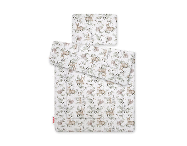 Babydecke und Kissen – Neugeborenes – 75 x 100 cm – Woodland Olive