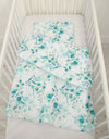 Newborn vuodevaatesetti 2-kpl 75x100cm - eucaliptus mint