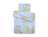 Babydecke und Kissen – Neugeborenes – 75 x 100 cm – Teddybären auf Leitern blau