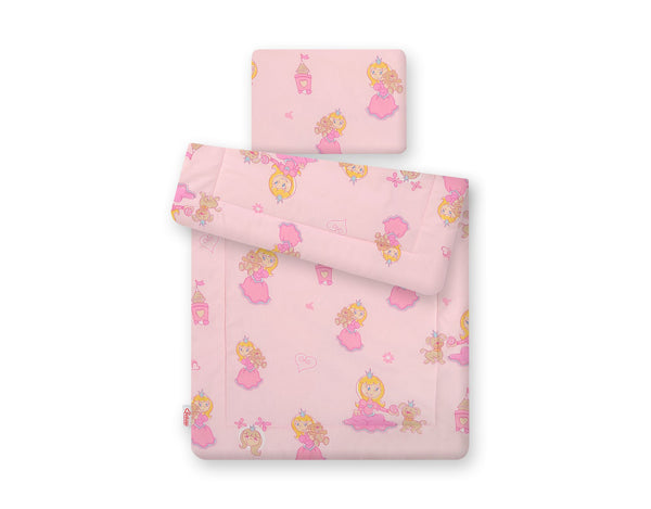 Babydecke und Kissen - Neugeborenes - 75X100cm - Pink Princess