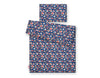 Bettwäsche-Set für Babys – 135 x 100 cm – Fox Family On Blue