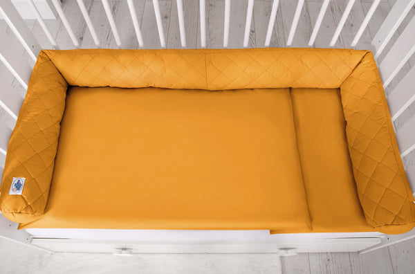 2-in-1 - Unipesä ja reunapehmuste - honey yellow