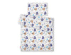 Peitto ja tyyny vauvalle 135x100 cm - navy blue teddy bears
