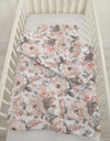 Peitto ja tyyny vauvalle 135x100 cm - sepia roses