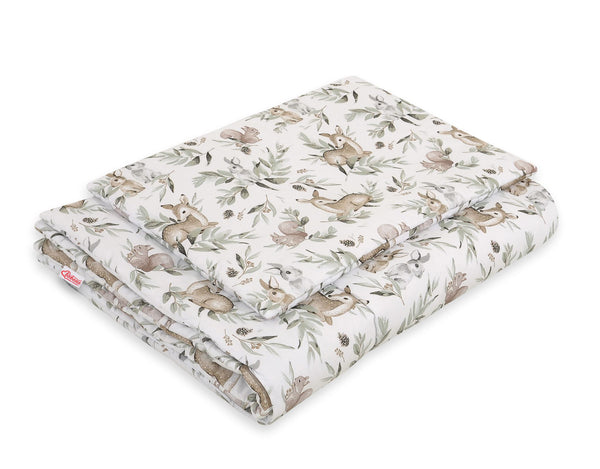 Peitto ja tyyny vauvalle 90x120 cm - woodland olive