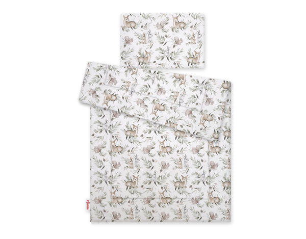 Peitto ja tyyny vauvalle 90x120 cm - woodland olive