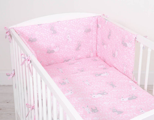 Bettwäsche-Set für Babys - 135X100cm - Pink Rabbits
