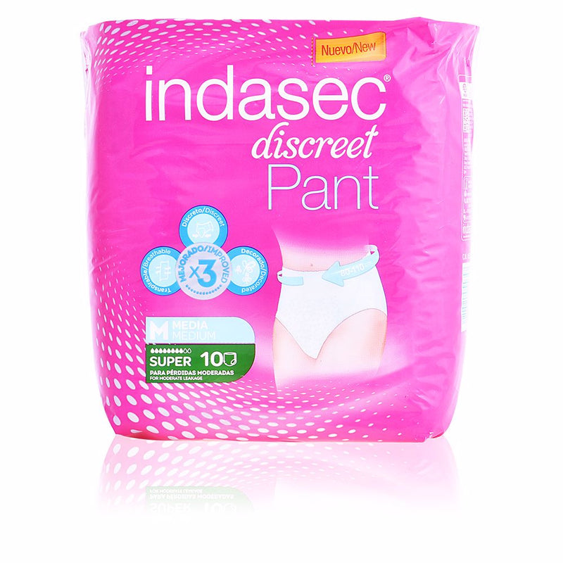 Indasec Pant super koko keskikokoinen 10 kpl | Vuodevaatteet.fi