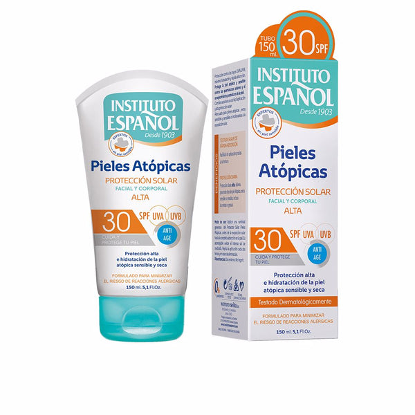 Instituto Español Piel atópica aurinkosuoja kasvoille ja vartalolle spf30 150 ml | Vuodevaatteet.fi