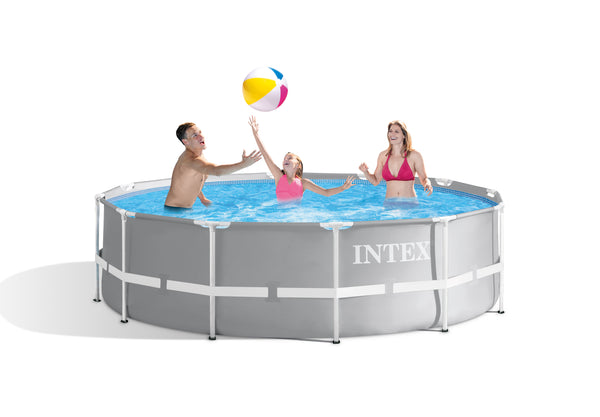 Stahlrahmen-Pool mit Filterpumpe und Leiter 366cm x 99cm