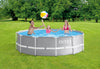 Stahlrahmen-Pool mit Filterpumpe und Leiter 366cm x 99cm